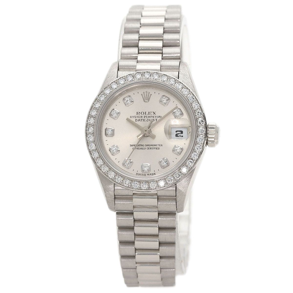 Rolex Datejust Diamond Watch PT