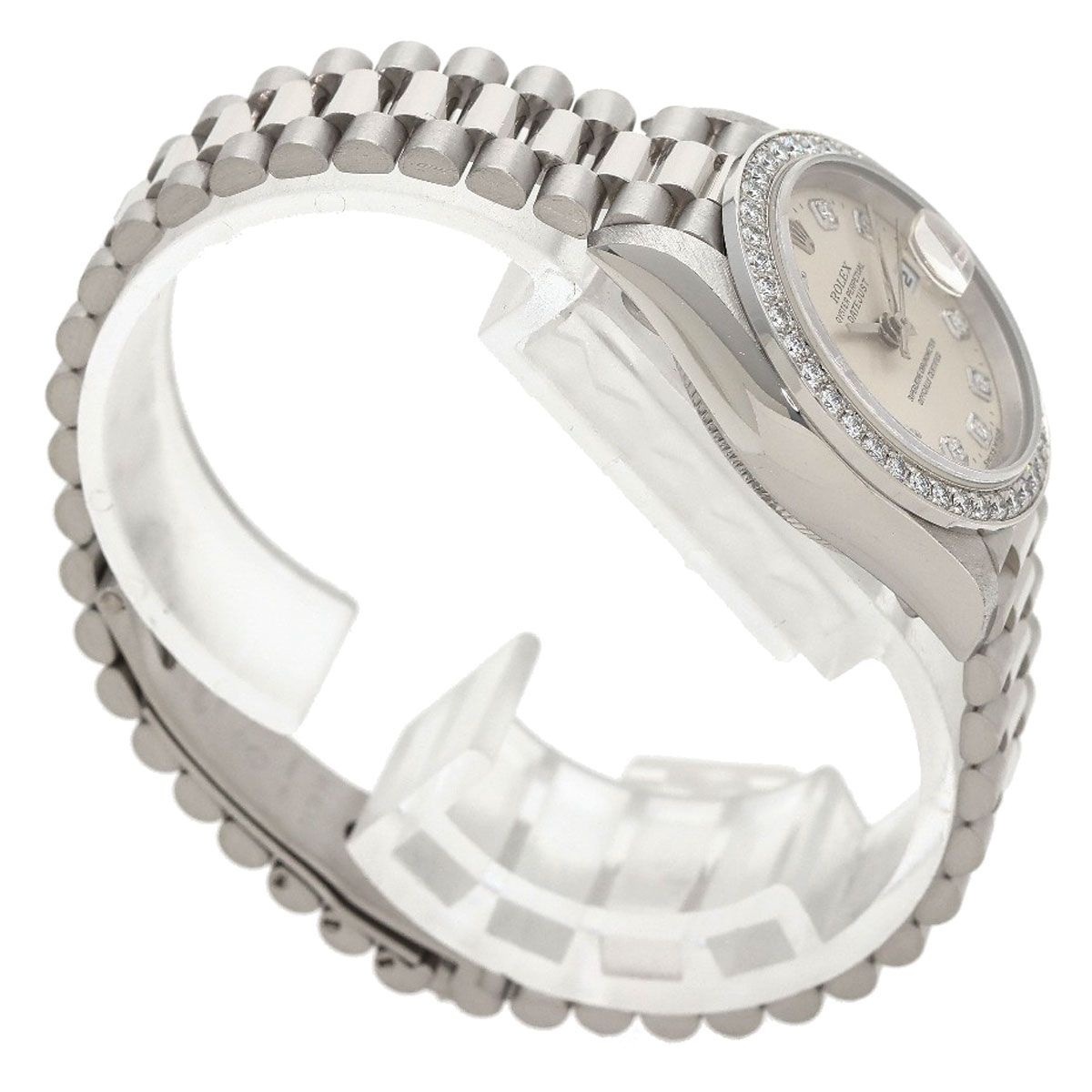 Rolex Datejust Diamond Watch PT — view 2