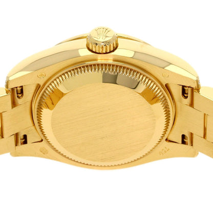 Rolex Datejust Diamond Watch 18k Yellow Gold Goldx — view 7