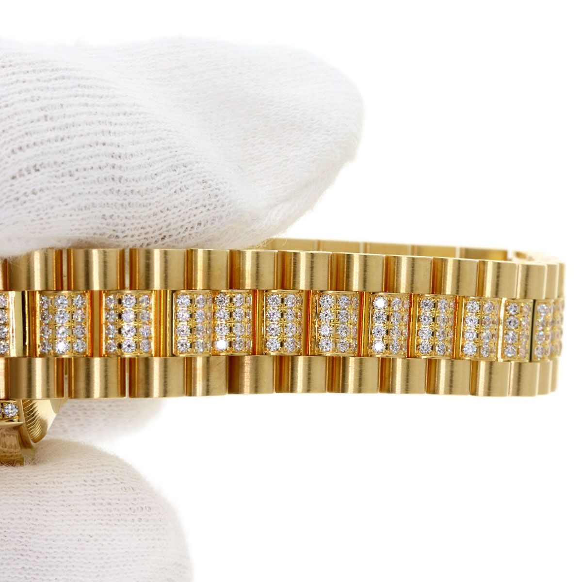 Rolex Datejust Diamond Watch 18k Yellow Gold Goldx — view 9