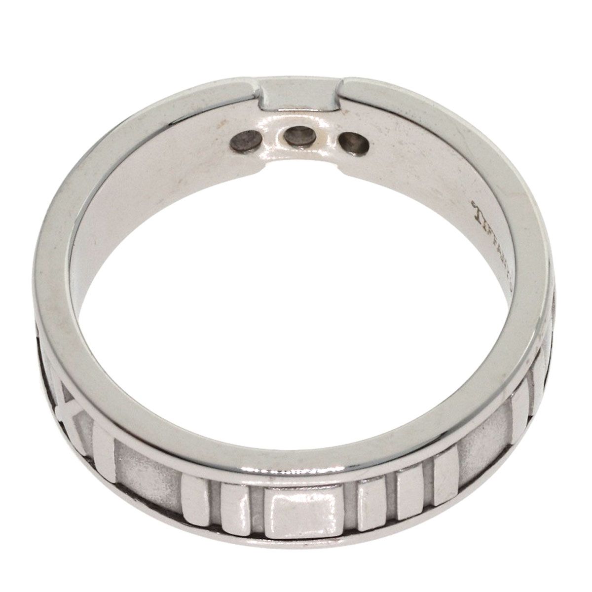 Tiffany & Co Atlas Diamond Ring 18k White Gold — view 4