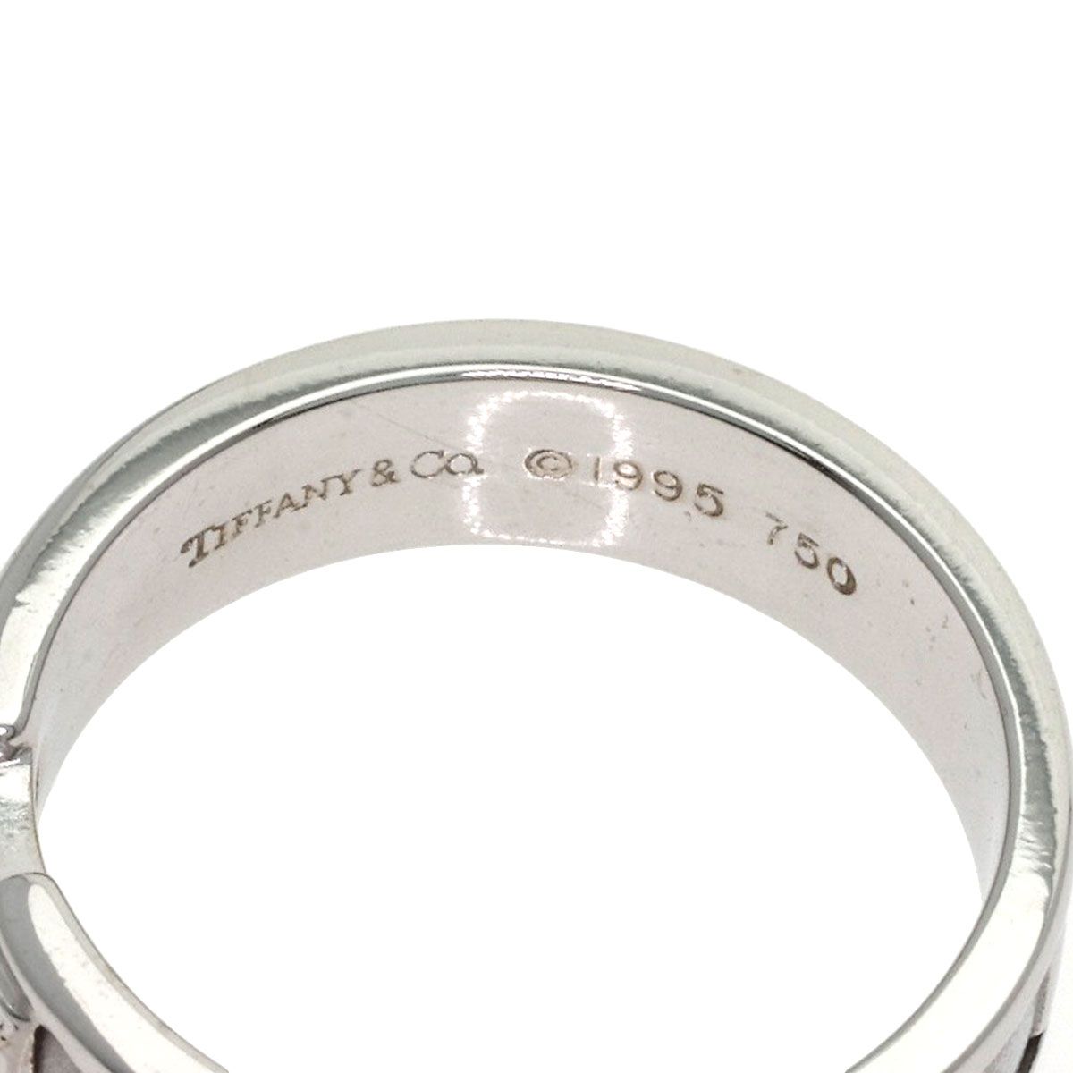 Tiffany & Co Atlas Diamond Ring 18k White Gold — view 5