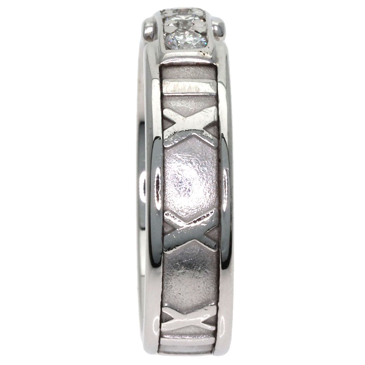 Tiffany & Co Atlas Diamond Ring 18k White Gold — view 3