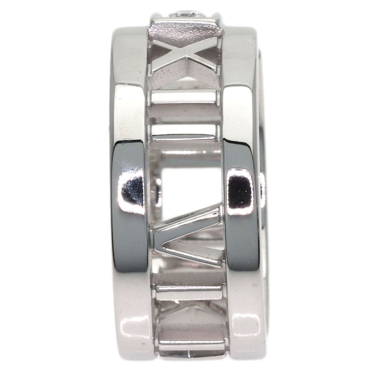 Tiffany & Co Atlas Open Diamond Ring 18k White Gold — view 3