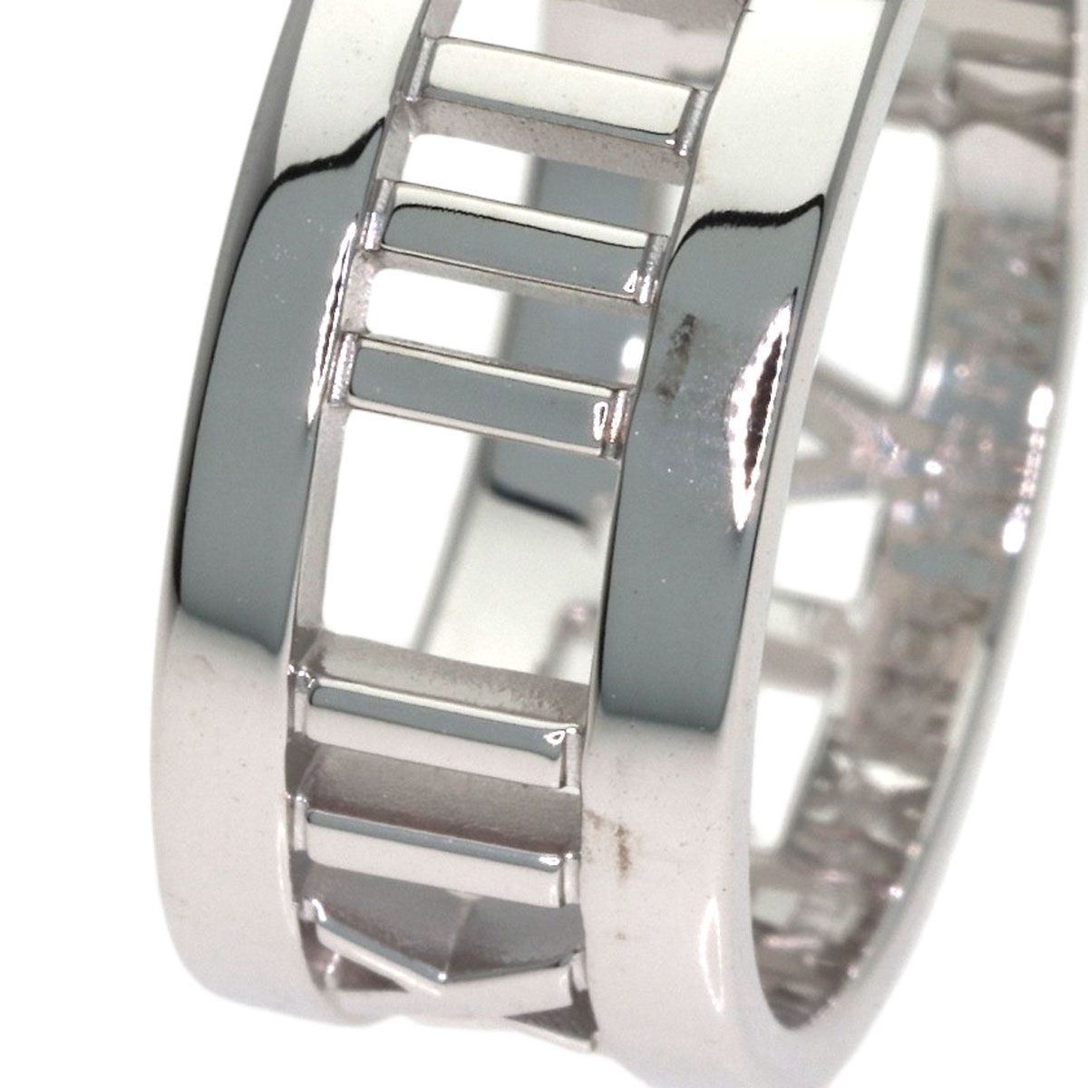 Tiffany & Co Atlas Open Diamond Ring 18k White Gold — view 7