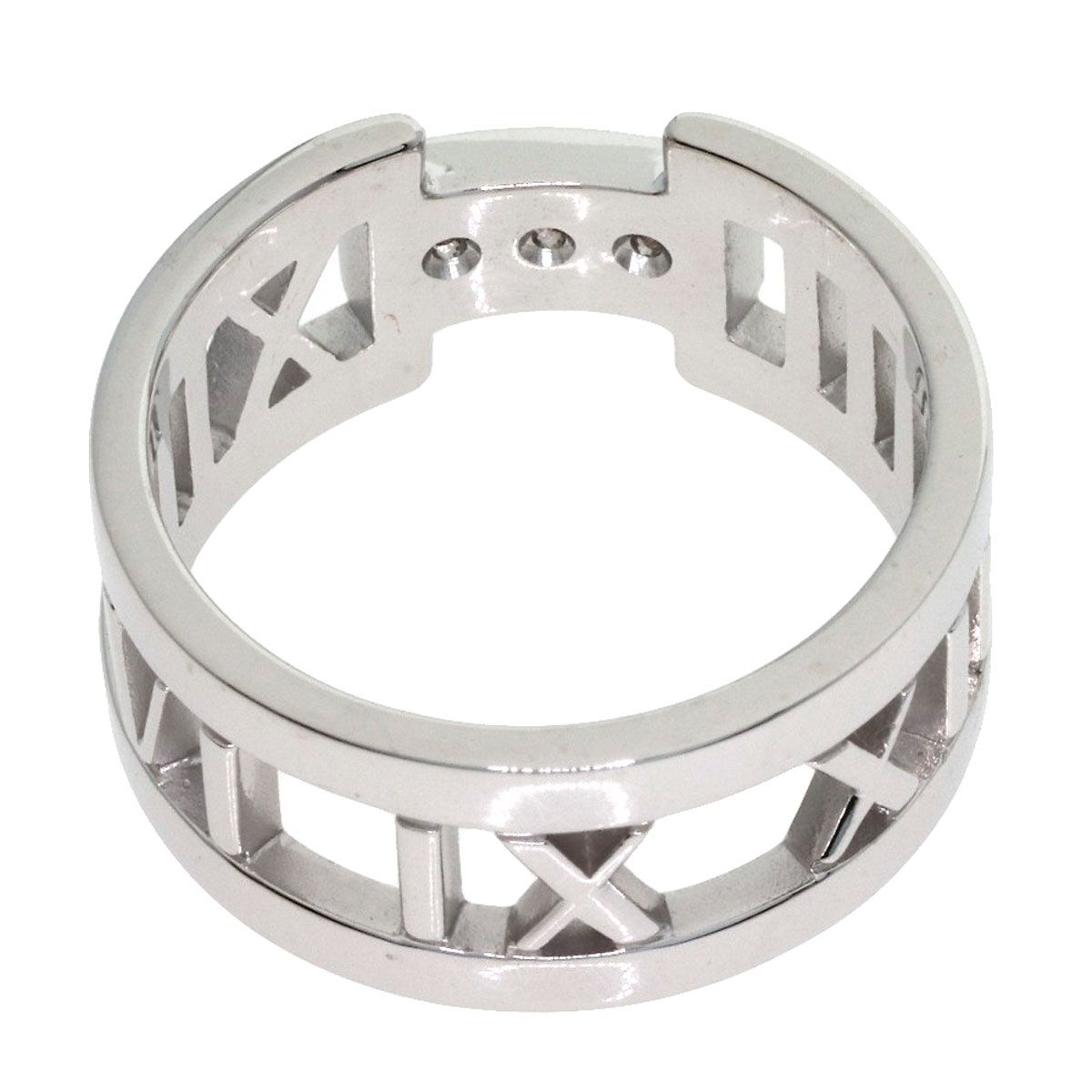 Tiffany & Co Atlas Open Diamond Ring 18k White Gold — view 4
