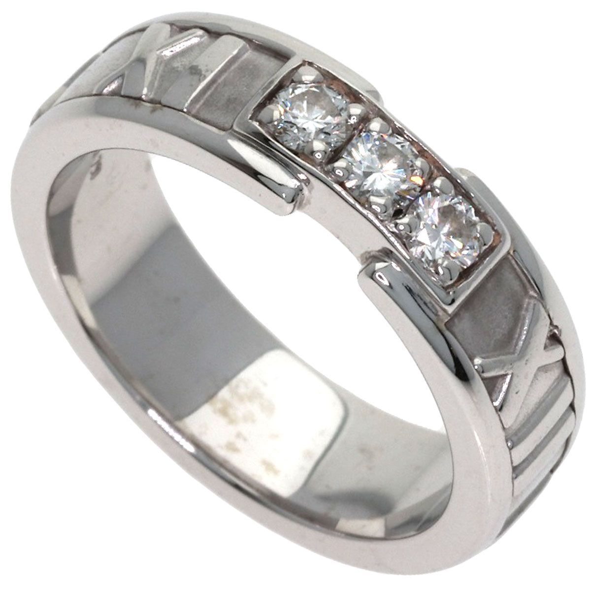 Tiffany & Co Atlas Diamond Ring 18k White Gold