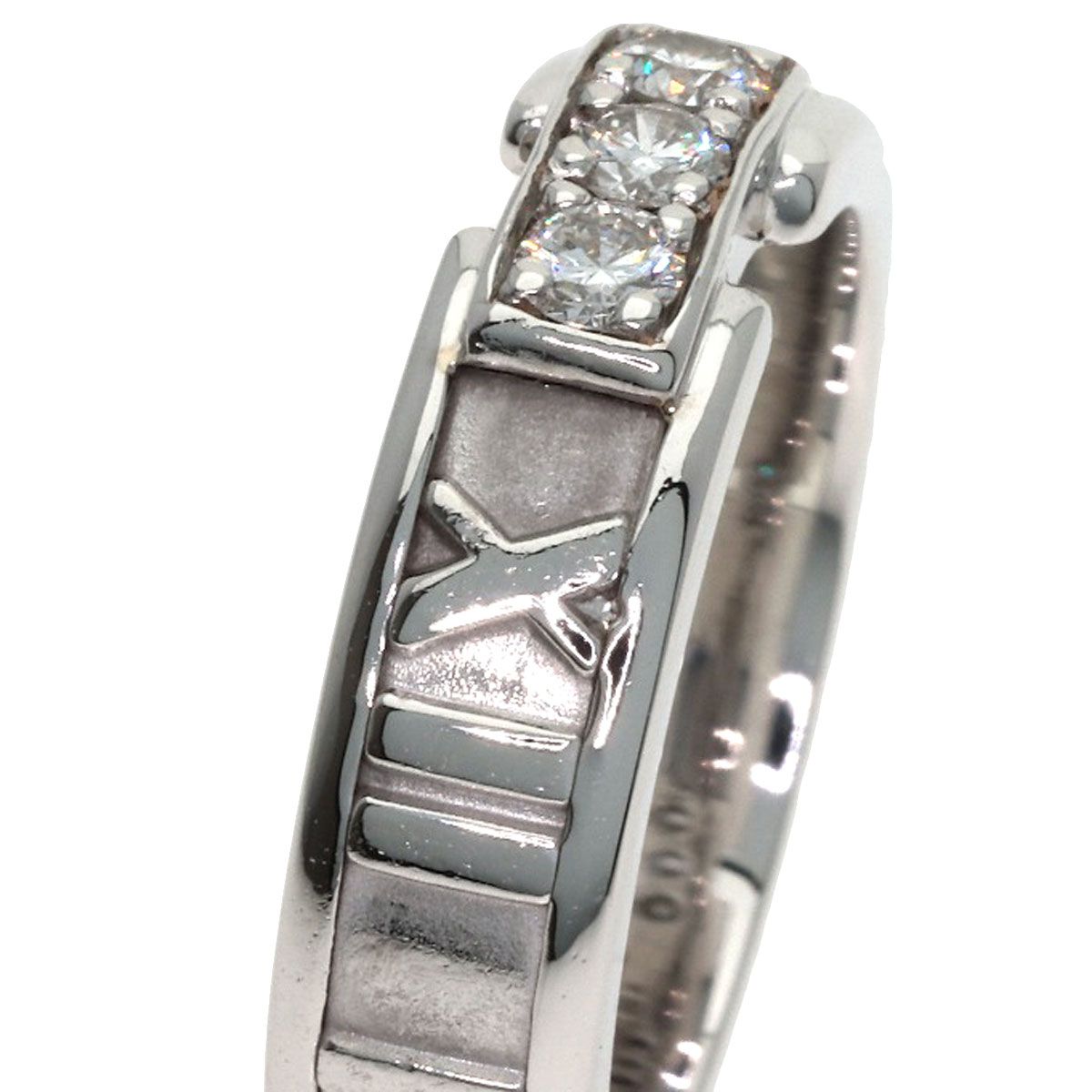 Tiffany & Co Atlas Diamond Ring 18k White Gold — view 8