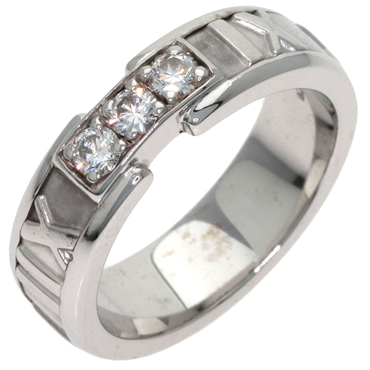 Tiffany & Co Atlas Diamond Ring 18k White Gold — view 2