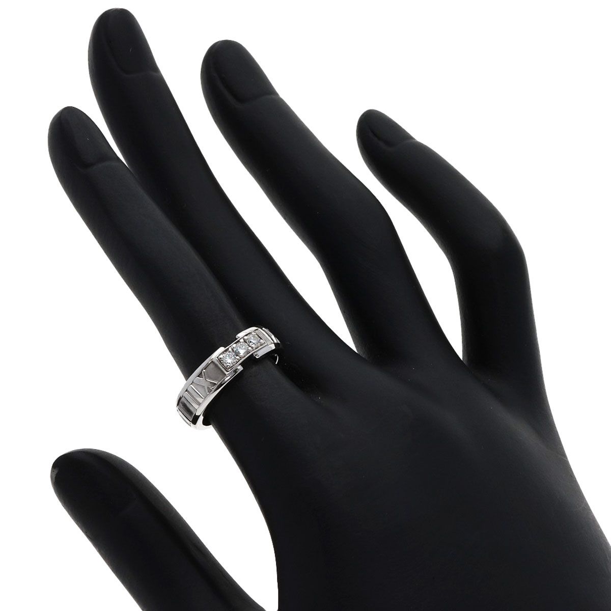 Tiffany & Co Atlas Diamond Ring 18k White Gold — view 6