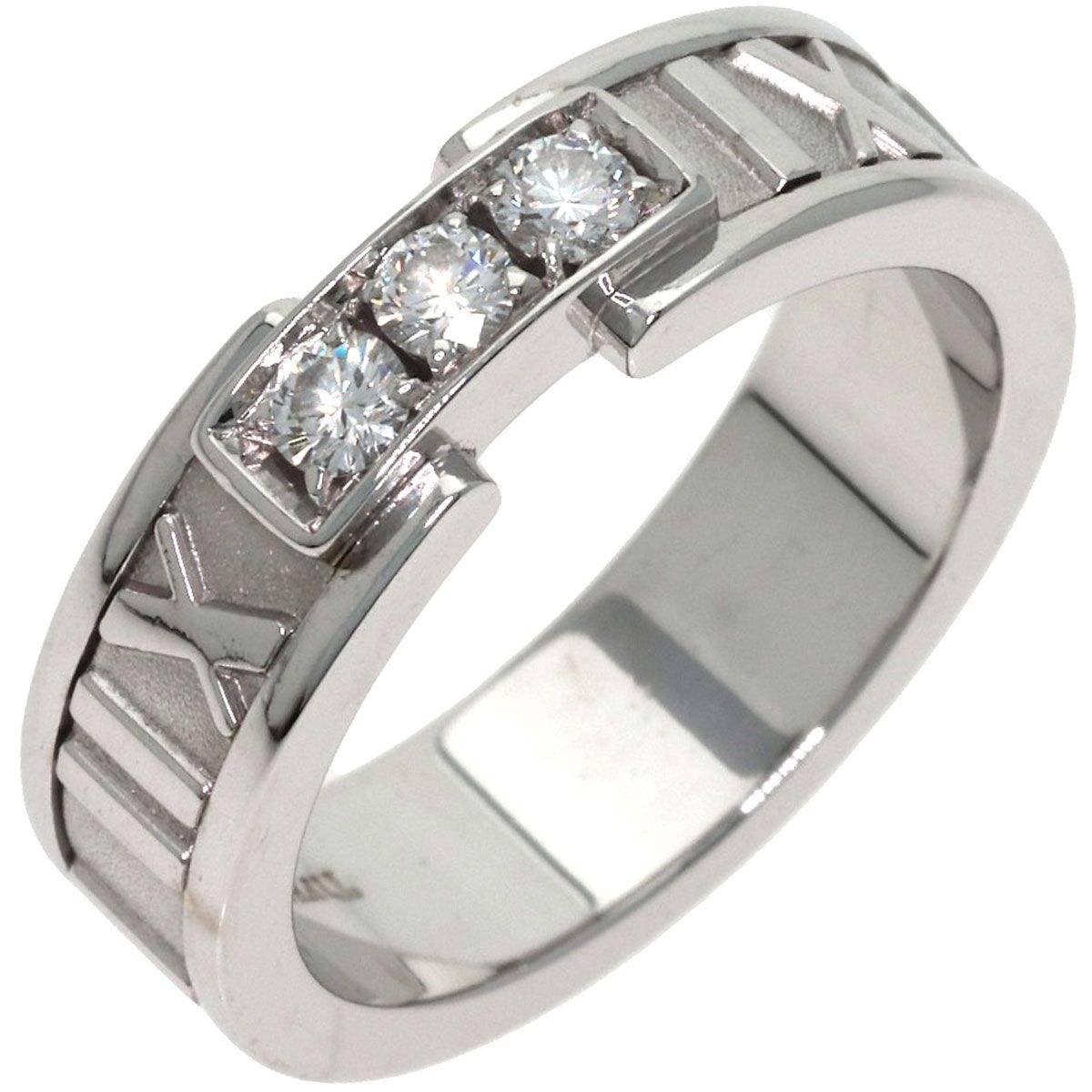 Tiffany & Co Atlas Diamond Ring 18k White Gold — view 2