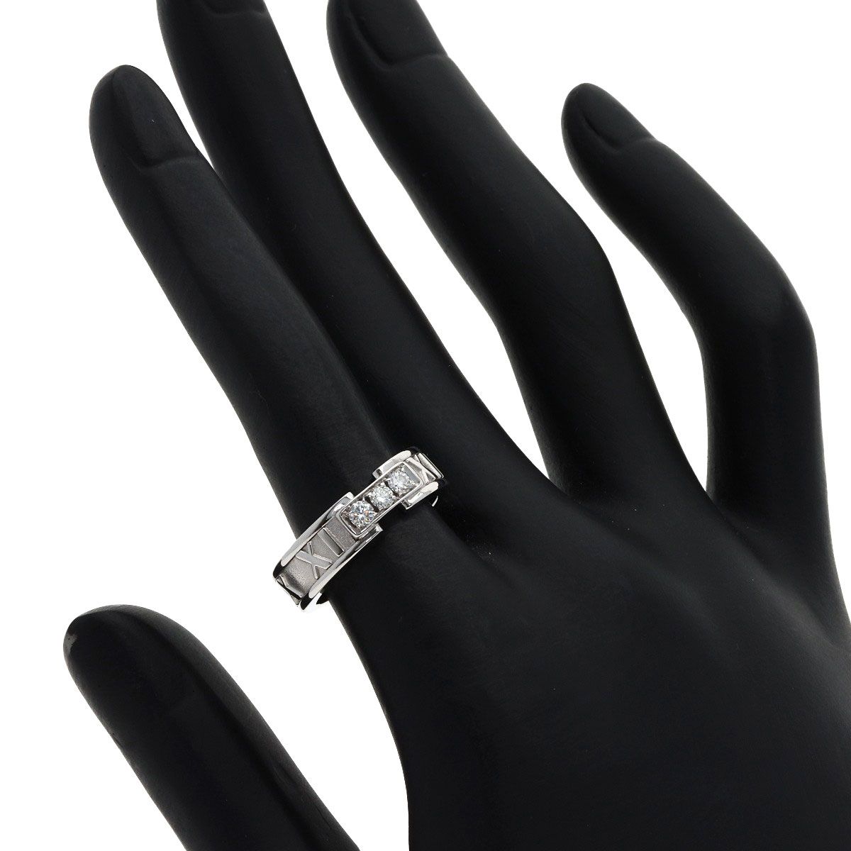 Tiffany & Co Atlas Diamond Ring 18k White Gold — view 6