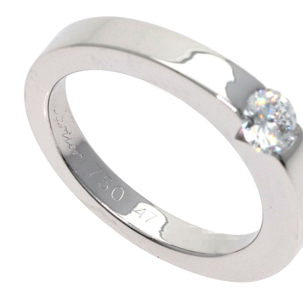 Cartier Date with Diamond 47 Ring 18k White Gold — view 6