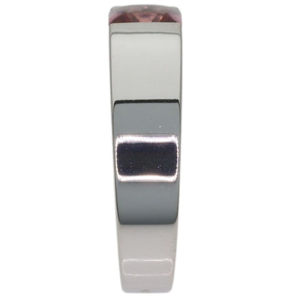 Cartier Tank Pink Tourmaline 52 Ring 18k White Gold — view 3