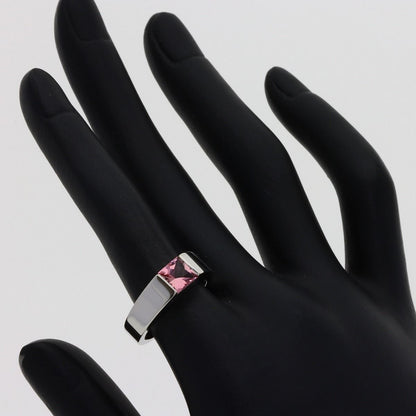 Cartier Tank Pink Tourmaline 52 Ring 18k White Gold — view 6