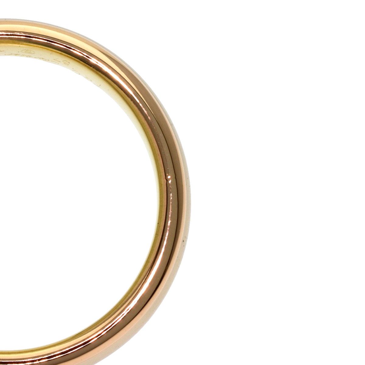 Cartier Three Color 57 Ring 18k Yellow Gold 18k Pink White — view 8