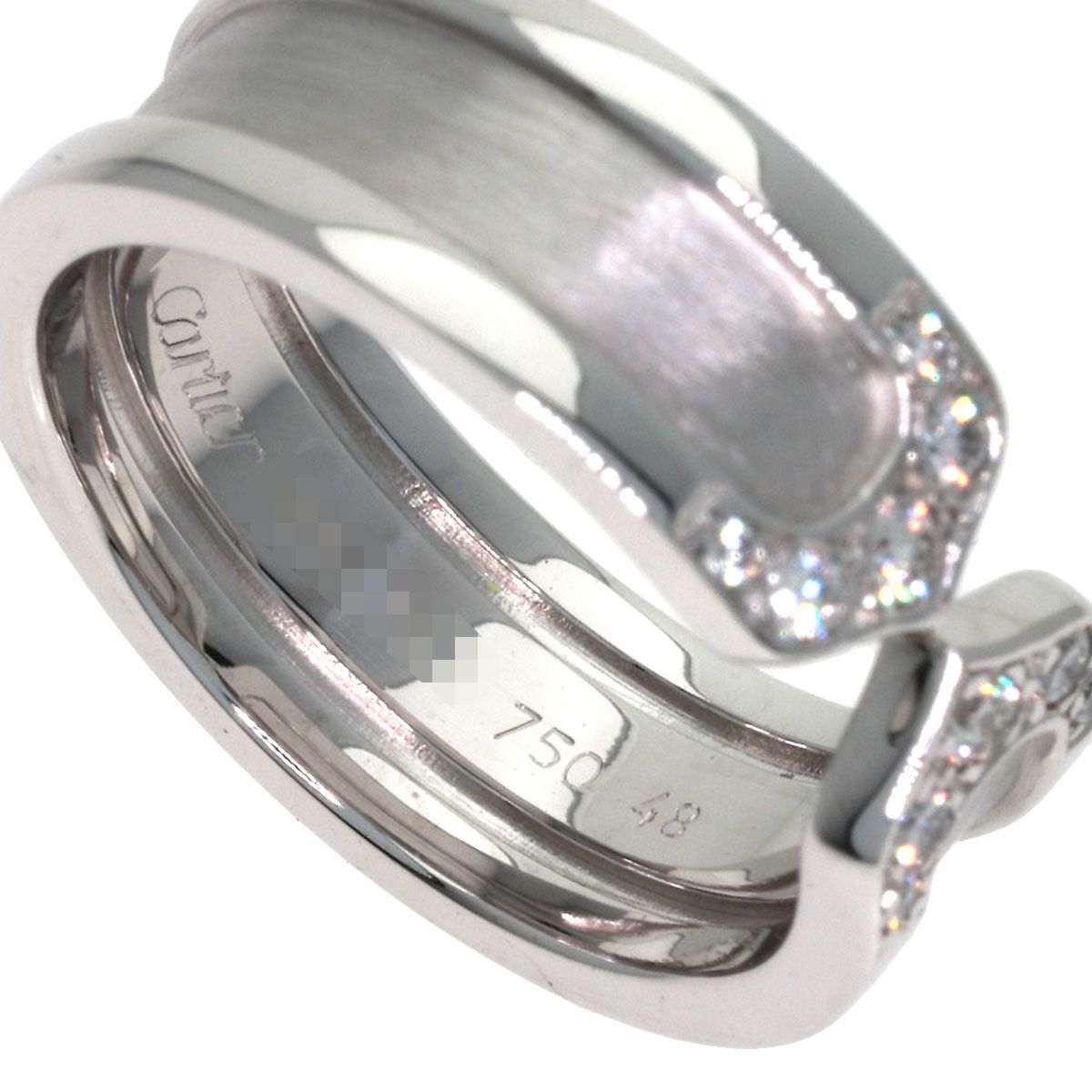 Cartier C2 Diamond 48 Ring 18k White Gold — view 5
