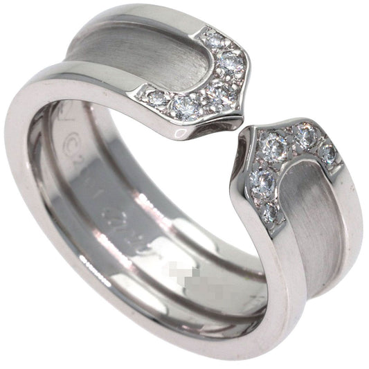Cartier C2 Diamond 48 Ring 18k White Gold