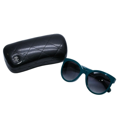 Chanel Boy Cat's Eye Sunglasses S6 Green Eyewear