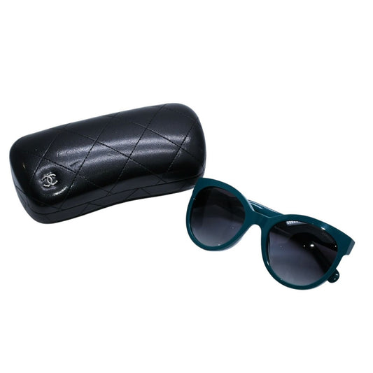 Chanel Boy Cat's Eye Sunglasses S6 Green Eyewear