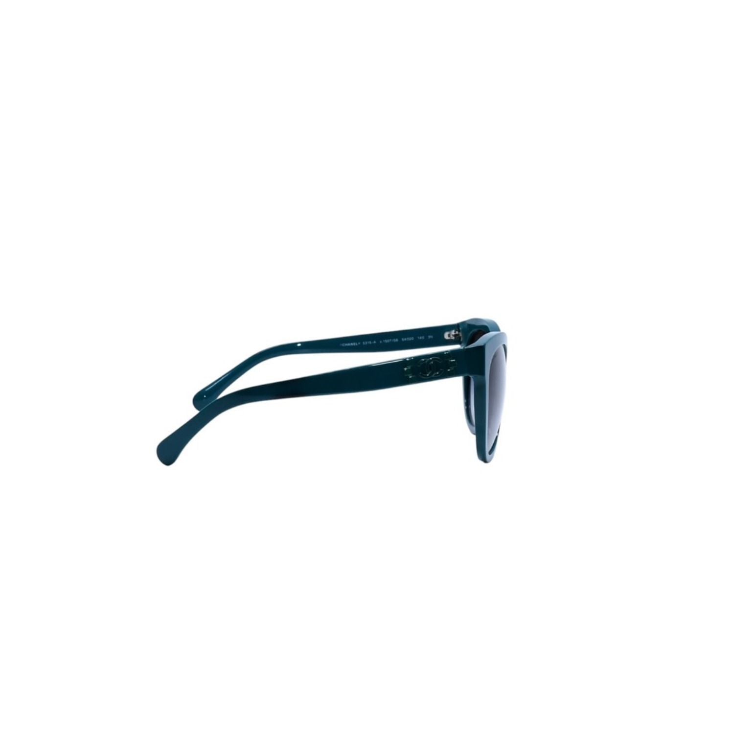Chanel Boy Cat's Eye Sunglasses S6 Green Eyewear — view 5