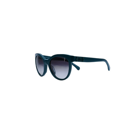 Chanel Boy Cat's Eye Sunglasses S6 Green Eyewear — view 3