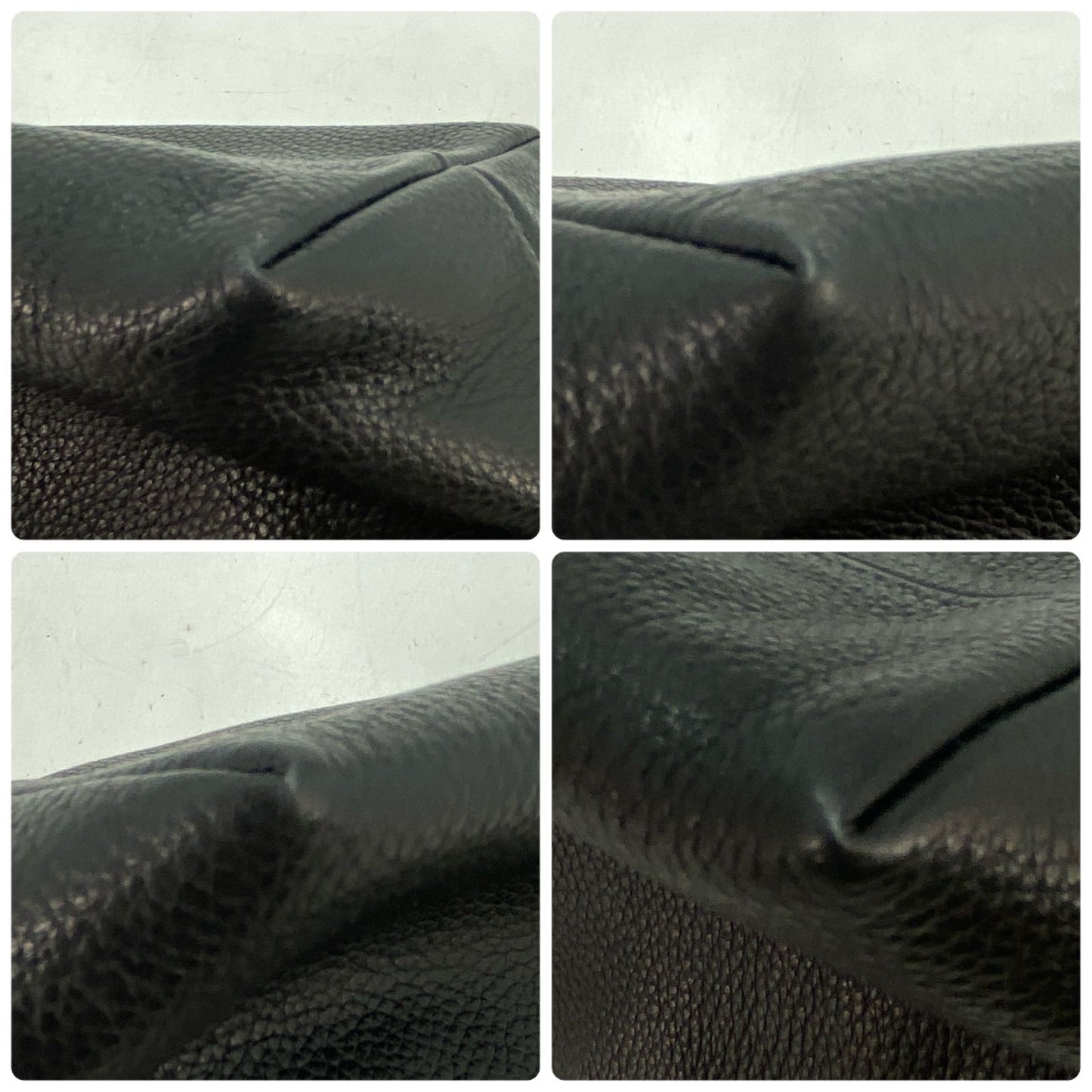 Versace Pouch Handbag Leather Black Medusa Clutch Business Travel — view 7