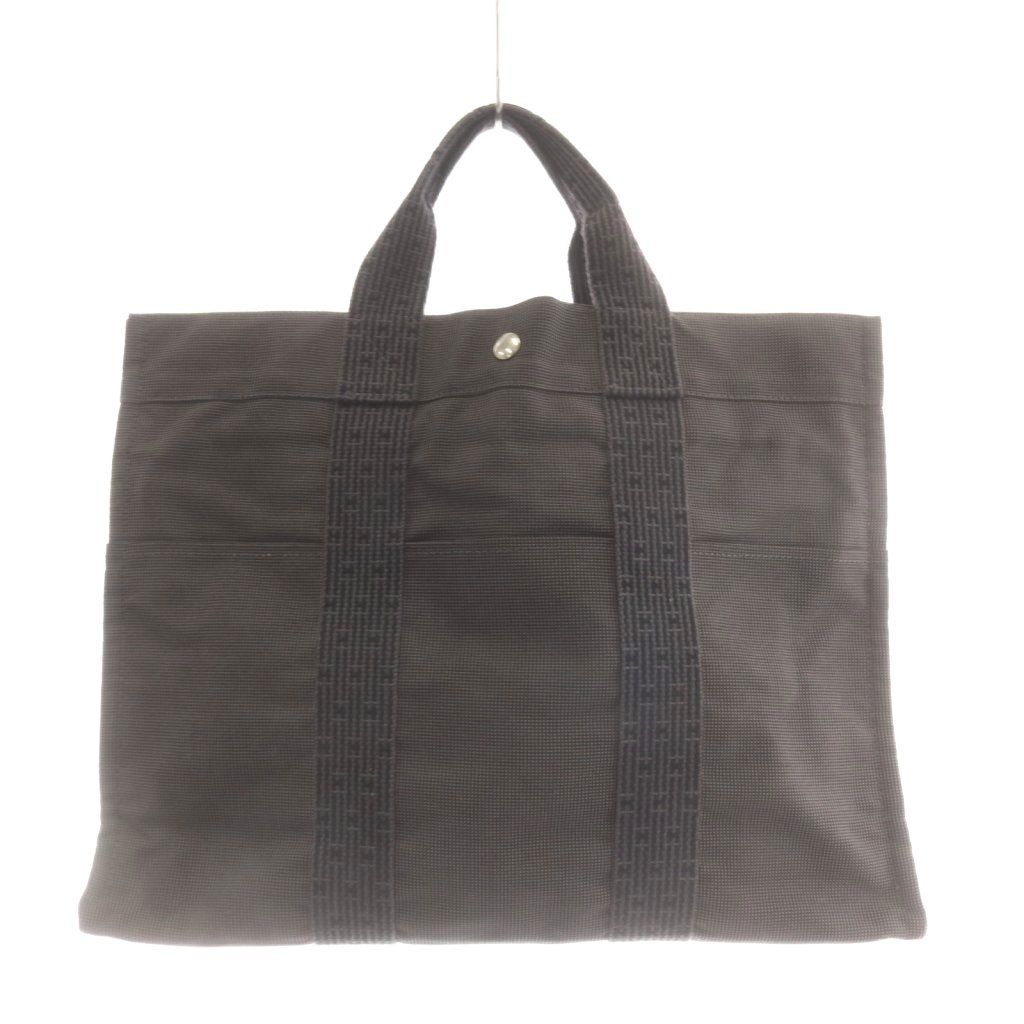 Hermes Her Line MM Tote Canvas Gray