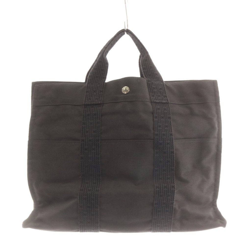 Hermes Her Line MM Tote Canvas Gray — view 2