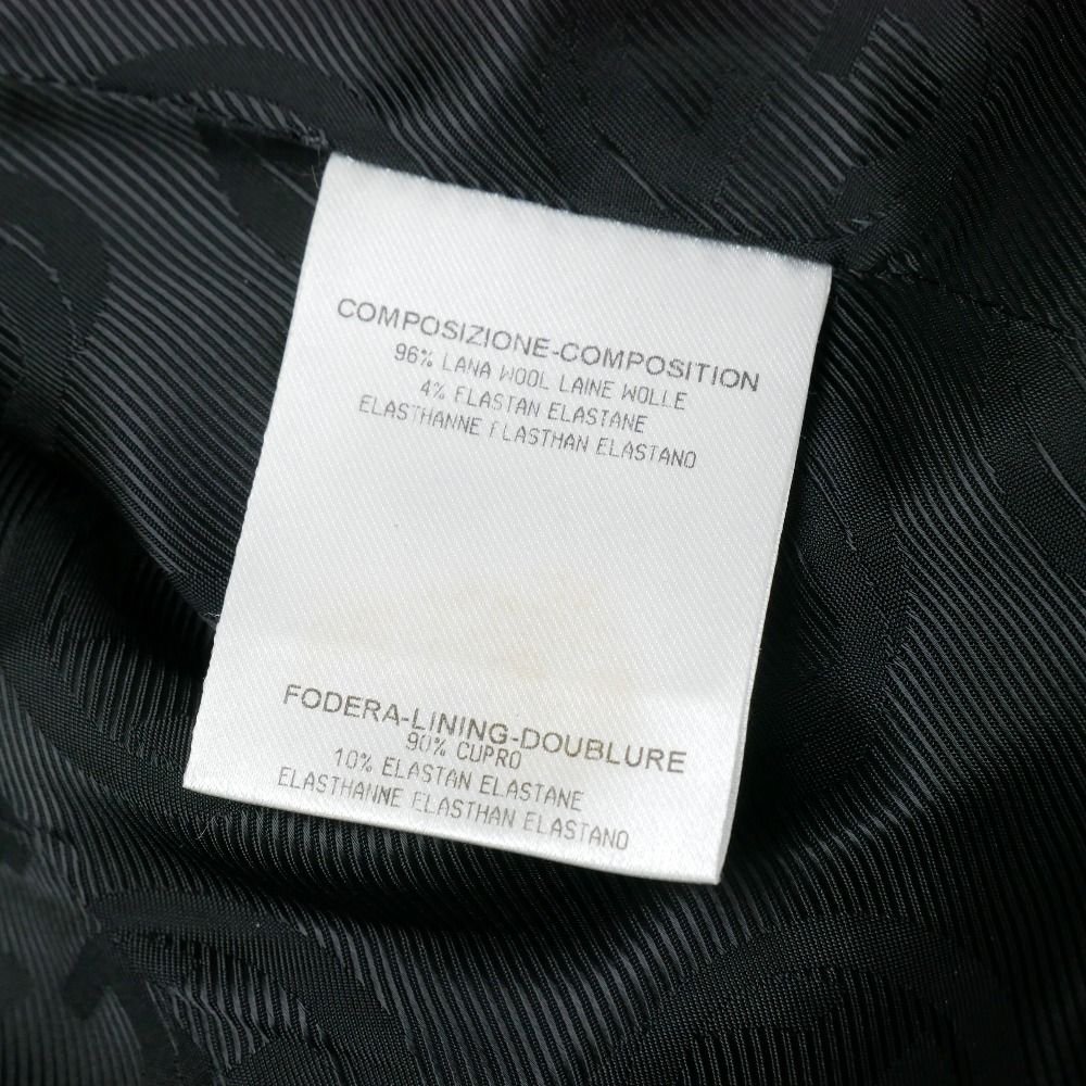 Gucci Tailored Jacket 40 Blue Leather Single Interlocking Allover Pattern — view 9
