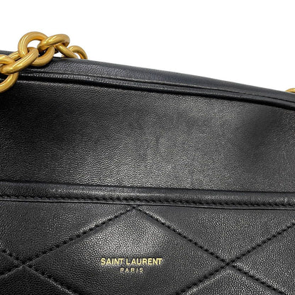 Saint Laurent Paris Chain Shoulder Bag Maillon Leather 2-Way Black — view 7