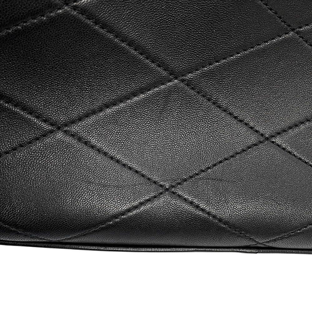 Saint Laurent Paris Chain Shoulder Bag Maillon Leather 2-Way Black — view 8
