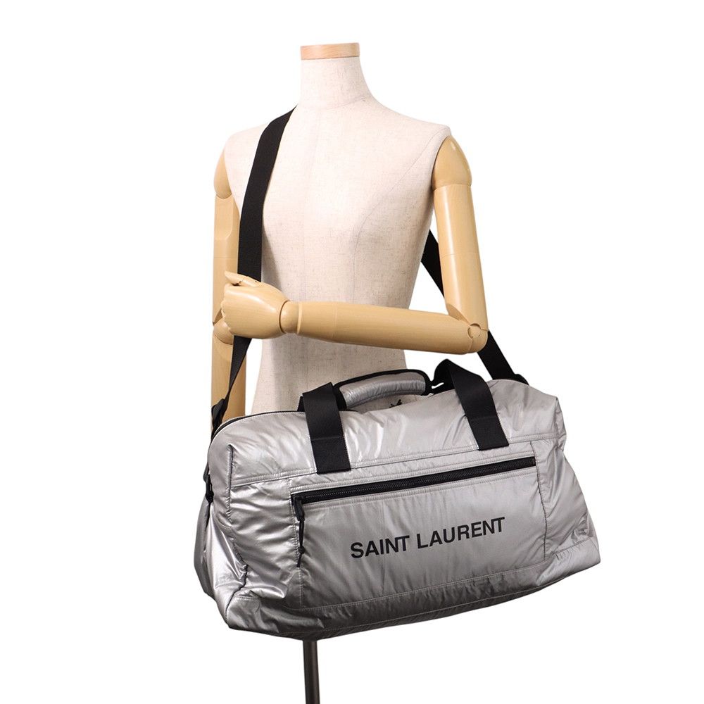 Saint Laurent Boston Bag Nux Duffle Nylon Paris 2-Way — view 5