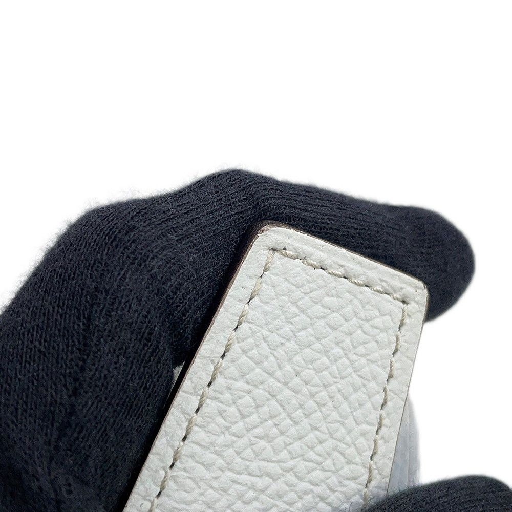 Hermes Belt 95 White Blue Atoll Epsom — view 7