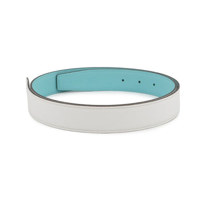 Hermes Belt 95 White Blue Atoll Epsom — view 2