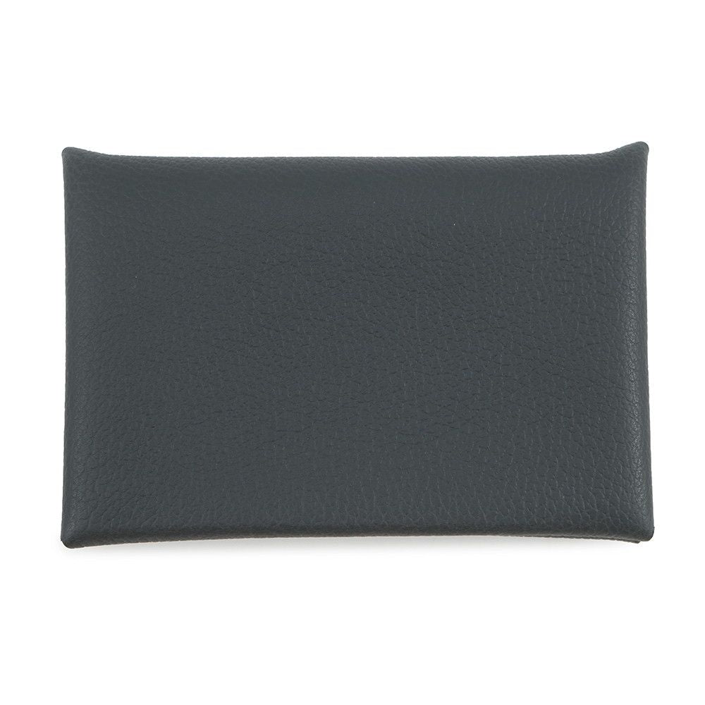 Hermes Card Case Calvi Grimisty Silver Evercolor Business Holder — view 3