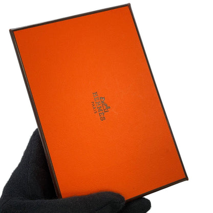 Hermes Card Case Calvi Grimisty Silver Evercolor Business Holder — view 6