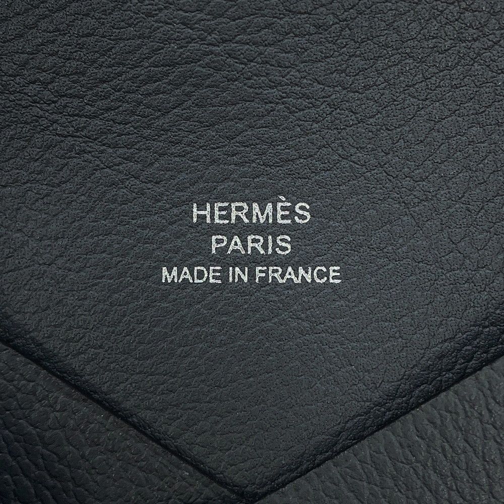 Hermes Card Case Calvi Grimisty Silver Evercolor Business Holder — view 8