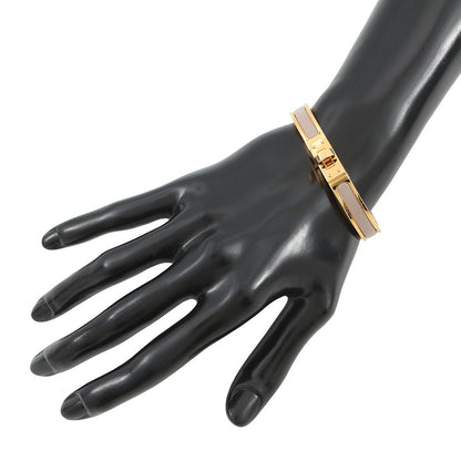Hermes Bracelet Mini Click Kelly GM Enamel Brown Glace Gold — view 4