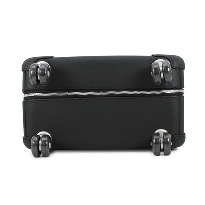 Hermes Carry Case Low Ring Mobility Suitcase Black Silver Taurillon Clemence — view 3