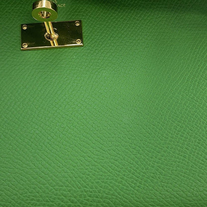 Hermes Kelly Wallet Long to Go Vert Yucca Gold — view 6