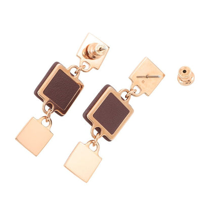 Hermes Earrings Disco Faubourg Bordeaux Pink Gold Swift Metal — view 3
