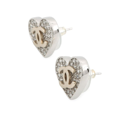 Chanel Earrings CC Logo Rhinestone — view 2