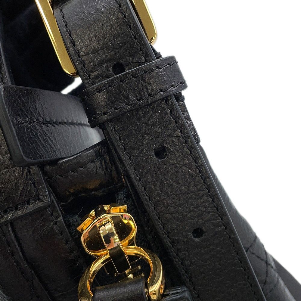 Dior Shoulder Bag Flat Macro Cannage D-journey Black — view 8