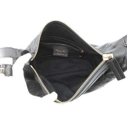Dior Shoulder Bag Flat Macro Cannage D-journey Black — view 5