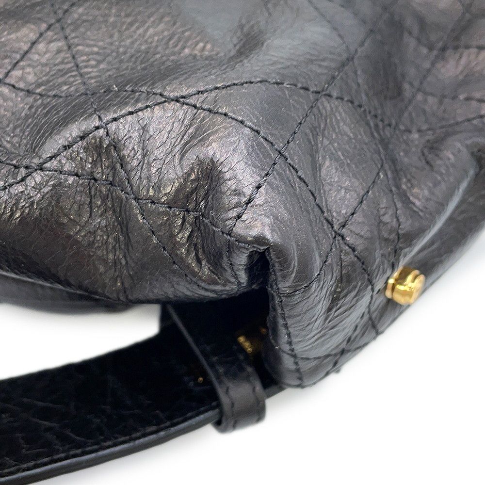 Dior Shoulder Bag Flat Macro Cannage D-journey Black — view 6