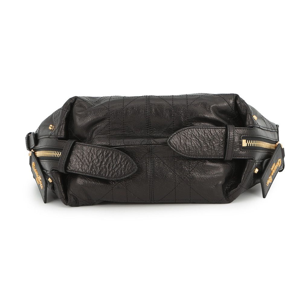 Dior Shoulder Bag Flat Macro Cannage D-journey Black — view 3