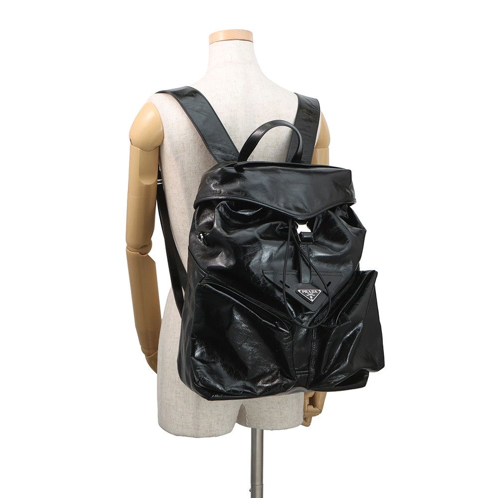 Prada Backpack Re-Nylon Black 2-Way Shoulder — view 4