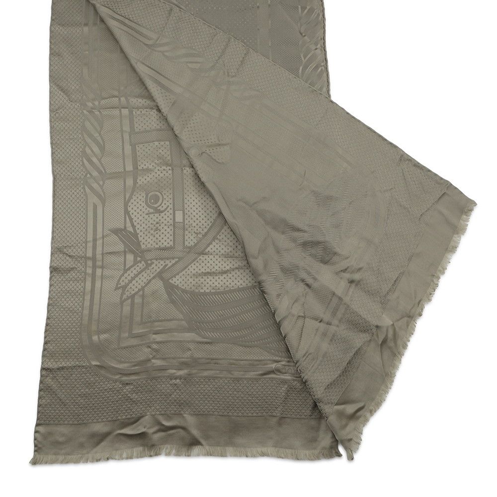 Hermes Shawl a Dos Riga Quadrige Silk Scarf — view 2