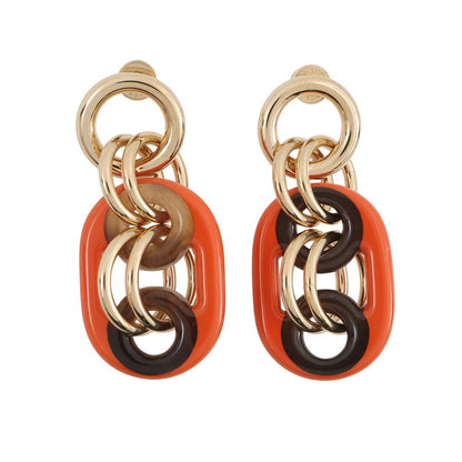 Hermes Earrings Eurydice PM Buffalo Horn Lacquer